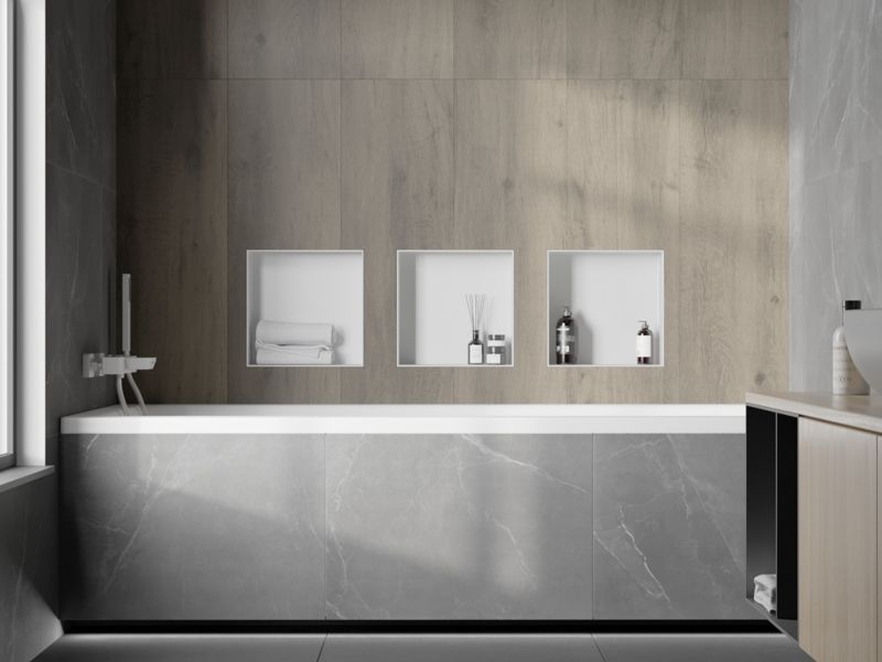 Indbygget hylde Mexen X-Wall-NR hvid 30 x 30 cm 1921303010 1 stk.