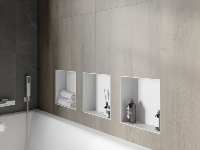 Indbygget hylde Mexen X-Wall-NR hvid 30 x 30 cm 1921303010 1 stk.