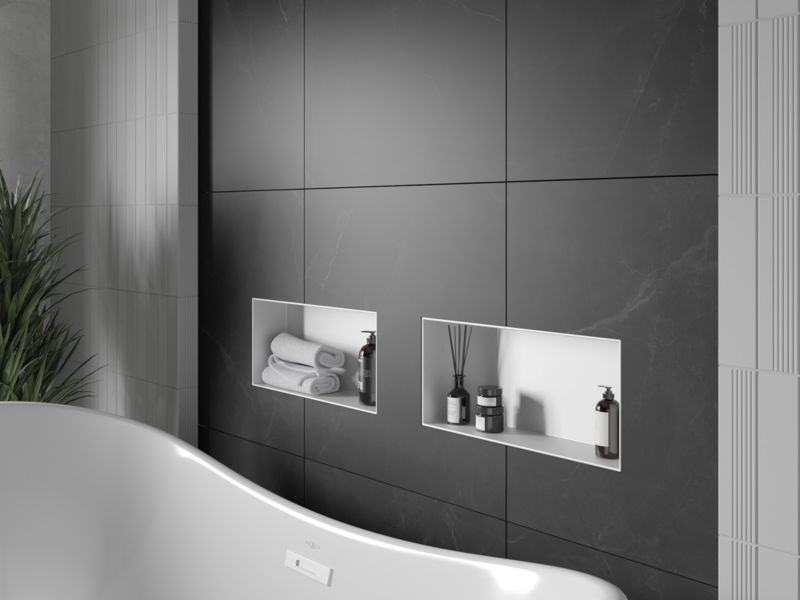 Indbygget hylde Mexen X-Wall-NR hvid 45 x 20 cm 1 stk.