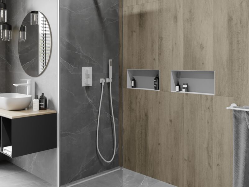 Indbygget hylde Mexen X-Wall-NR hvid 45 x 20 cm 1 stk.
