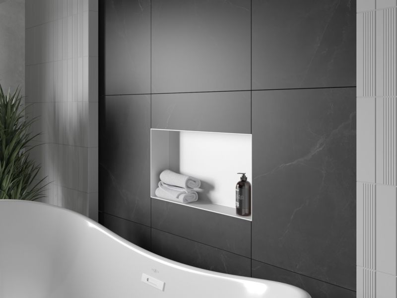 Indbygget hylde Mexen X-Wall-NR hvid 60 x 30 cm 1 stk.
