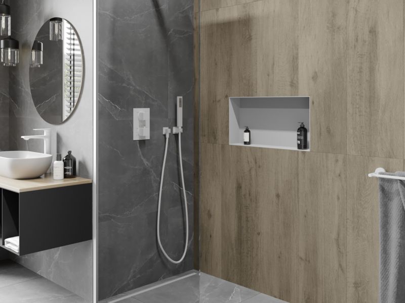 Indbygget hylde Mexen X-Wall-NR hvid 60 x 30 cm 1 stk.