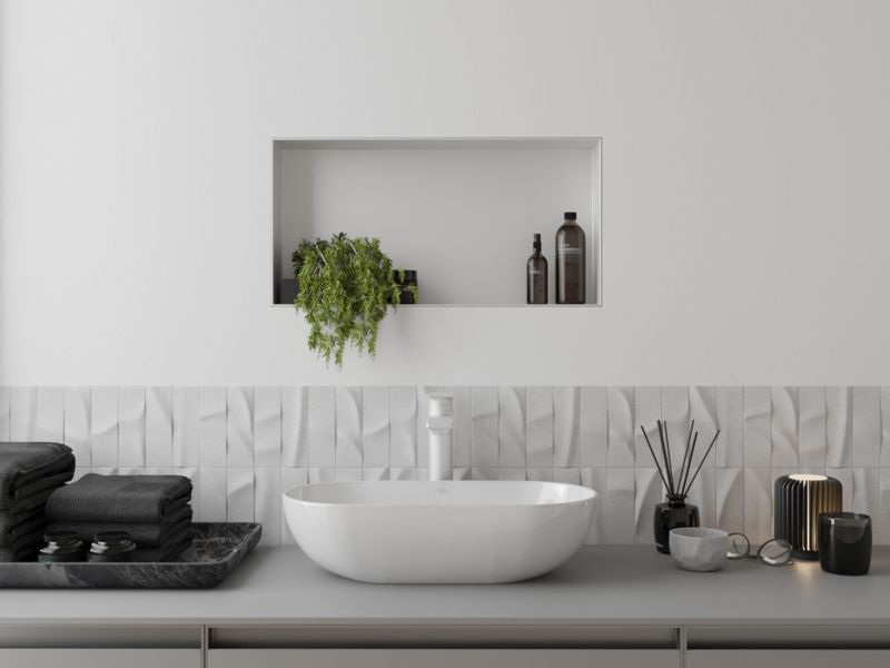 Indbygget hylde Mexen X-Wall-NR hvid 60 x 30 cm 1 stk.