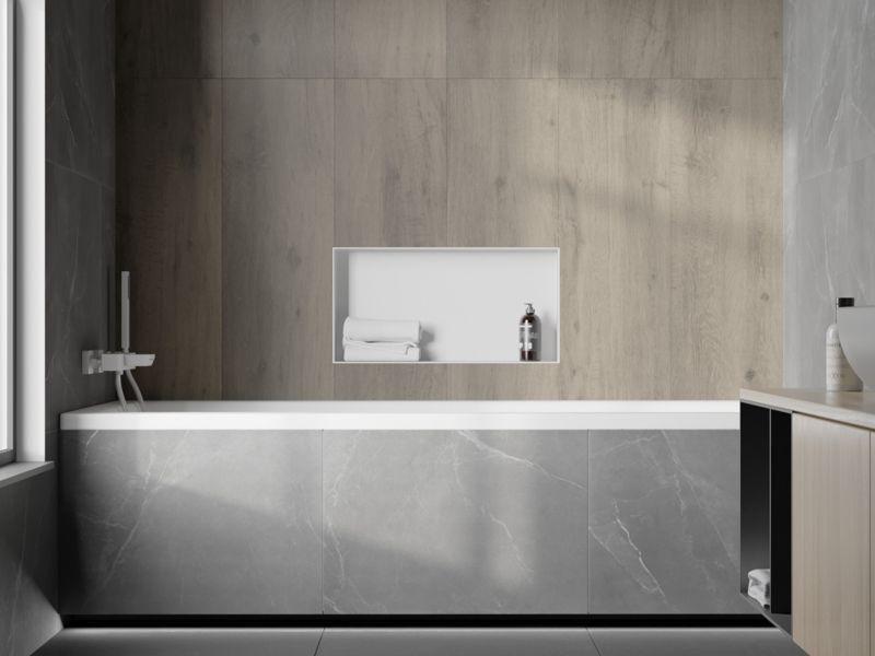 Indbygget hylde Mexen X-Wall-NR hvid 60 x 30 cm 1 stk.