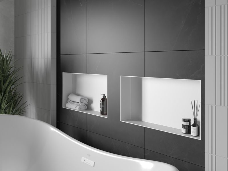 Indbygget hylde Mexen X-Wall-NR hvid 60 x 30 cm 1 stk.