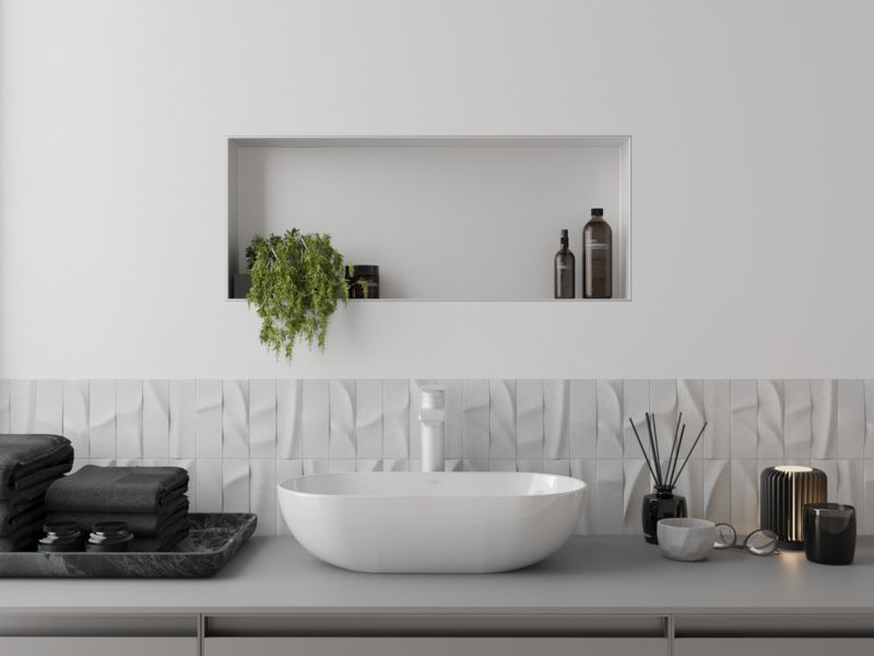 Indbygget hylde Mexen X-Wall-NR hvid 75 x 30 cm 1 stk.