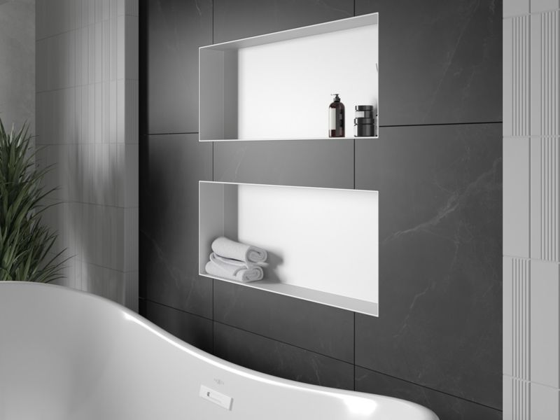 Indbygget hylde Mexen X-Wall-NR hvid 75 x 30 cm 1 stk.