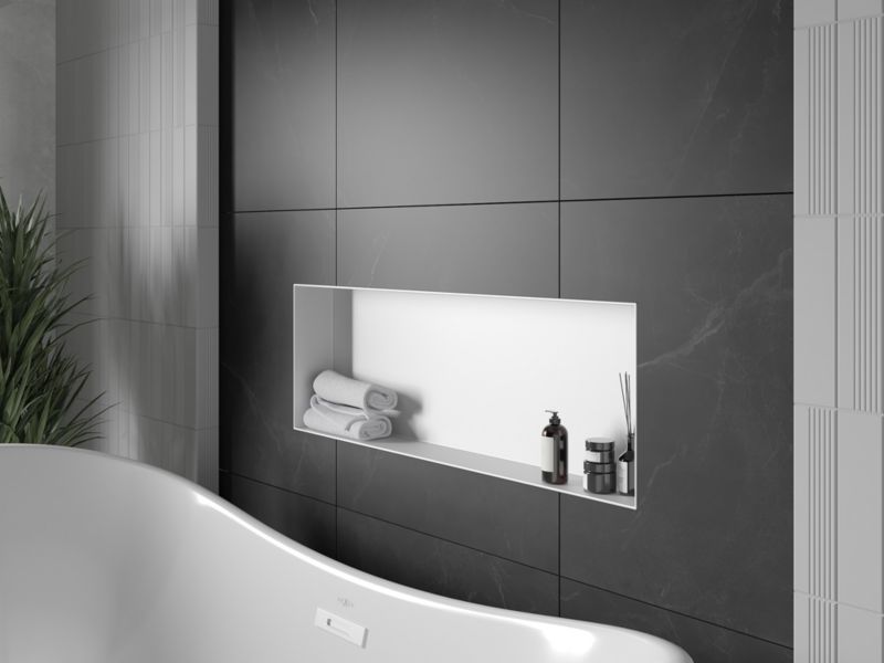 Indbygget hylde Mexen X-Wall-NR hvid 90 x 30 cm 1 stk.