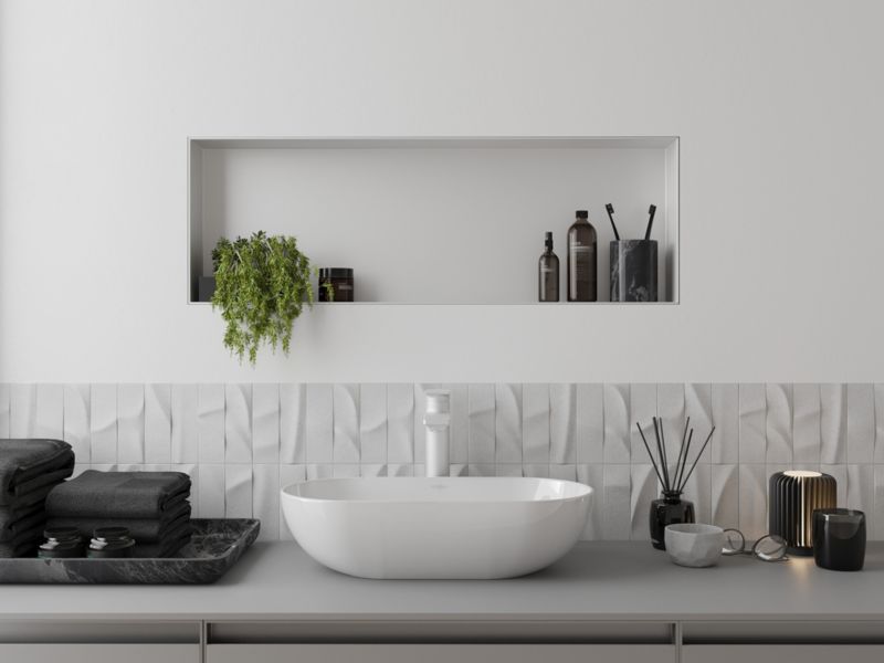 Indbygget hylde Mexen X-Wall-NR hvid 90 x 30 cm 1 stk.