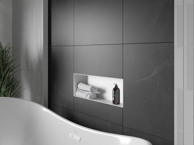 Indbygget hylde Mexen X-Wall-NR hvid 60 x 20 cm 1 stk.