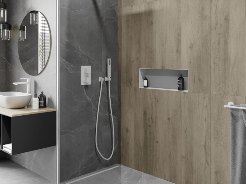 Indbygget hylde Mexen X-Wall-NR hvid 60 x 20 cm 1 stk.