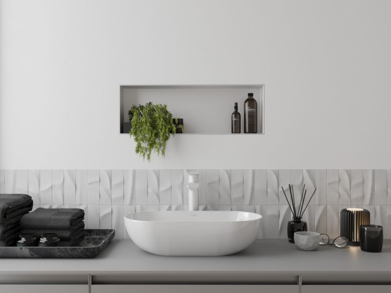 Indbygget hylde Mexen X-Wall-NR hvid 60 x 20 cm 1 stk.