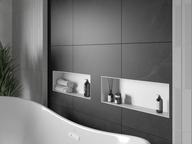 Indbygget hylde Mexen X-Wall-NR hvid 60 x 20 cm 1 stk.