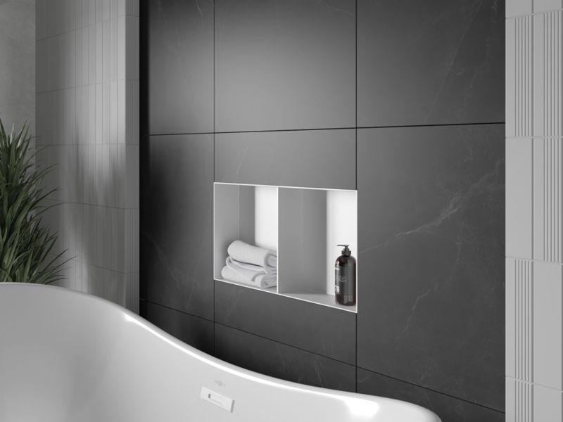 Indbygget hylde Mexen X-Wall-NR hvid 60 x 30 cm 1 stk.
