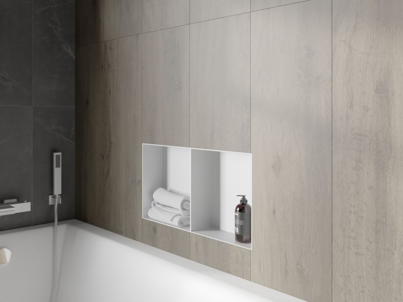 Indbygget hylde Mexen X-Wall-NR hvid 60 x 30 cm 1 stk.