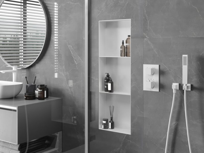 Indbygget hylde Mexen X-Wall-NR hvid 90 x 30 cm 1 stk.