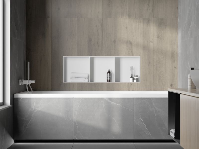 Indbygget hylde Mexen X-Wall-NR hvid 90 x 30 cm 1 stk.