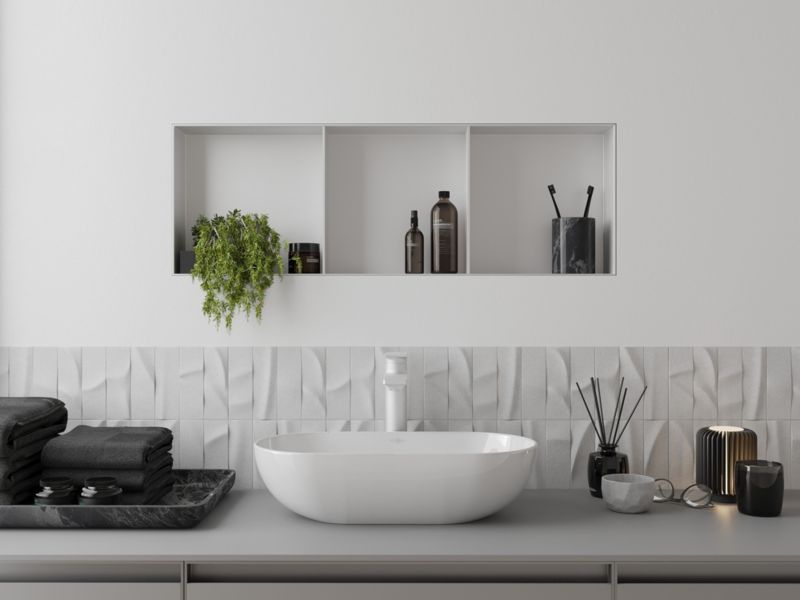 Indbygget hylde Mexen X-Wall-NR hvid 90 x 30 cm 1 stk.