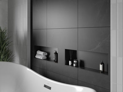 Indbygget hylde Mexen X-Wall-NR sort 60 x 20 cm, 1 stk.