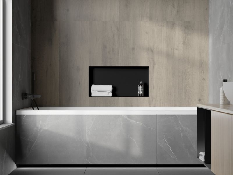Indbygget hylde Mexen X-Wall-NR sort 60 x 30 cm 1 stk.