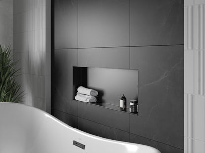 Indbygget hylde Mexen X-Wall-NR sort 75 x 30 cm 1 stk.