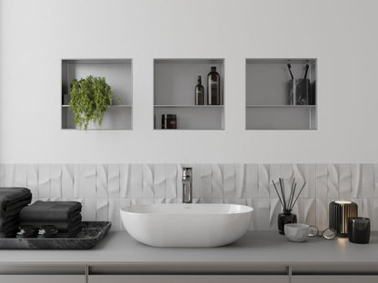 Indbygget hylde Mexen X-Wall-NR inox 30 x 30 cm 1 stk.