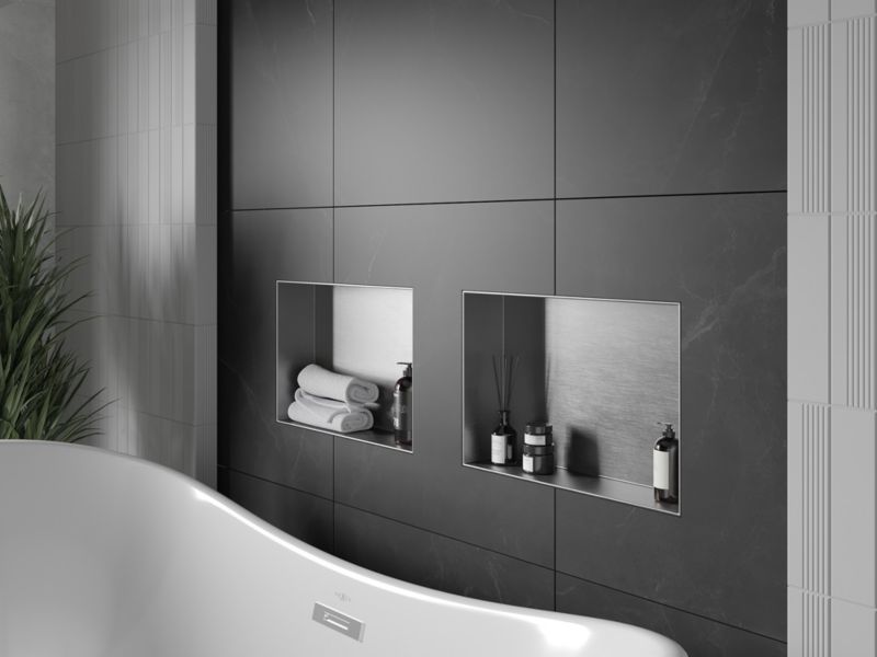 Indbygget hylde Mexen X-Wall-NR inox 45 x 30 cm 1 stk.