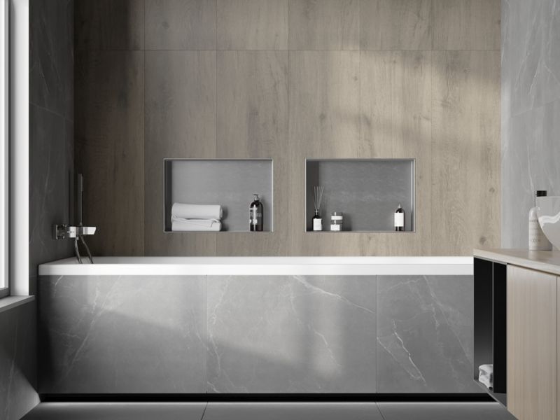 Indbygget hylde Mexen X-Wall-NR inox 45 x 30 cm 1 stk.