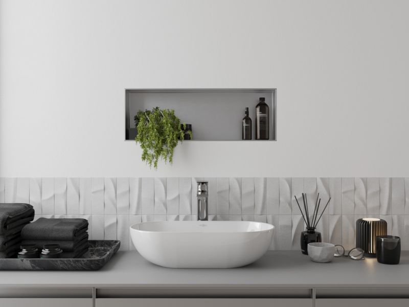 Indbygget hylde Mexen X-Wall-NR inox 60 x 20 cm 1 stk.