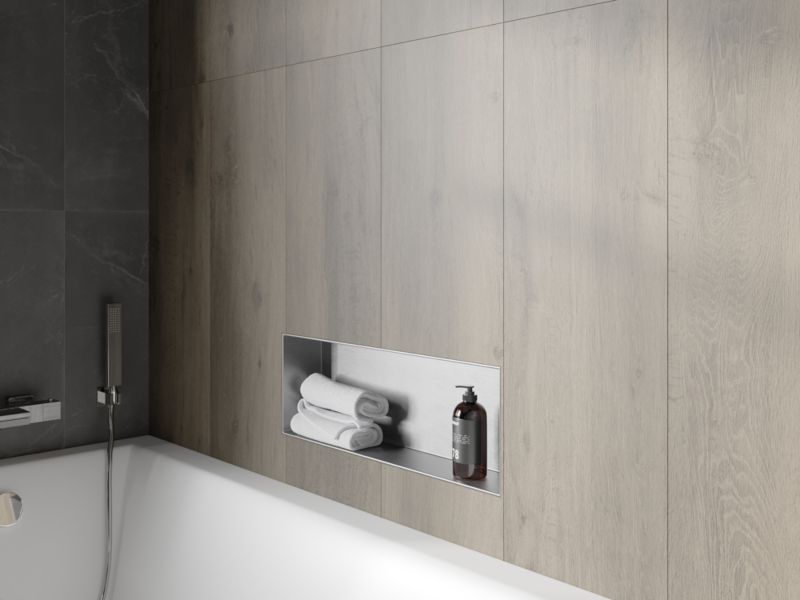 Indbygget hylde Mexen X-Wall-NR inox 60 x 20 cm 1 stk.