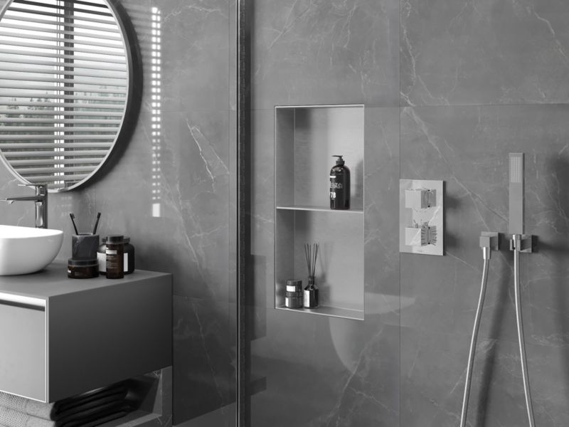 Indbygget hylde Mexen X-Wall-NR inox 60 x 30 cm 1 stk.