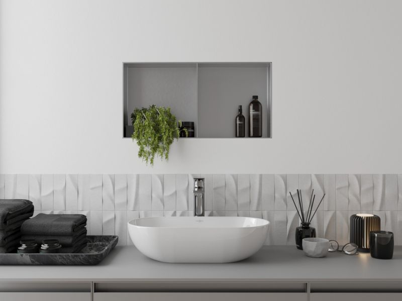 Indbygget hylde Mexen X-Wall-NR inox 60 x 30 cm 1 stk.