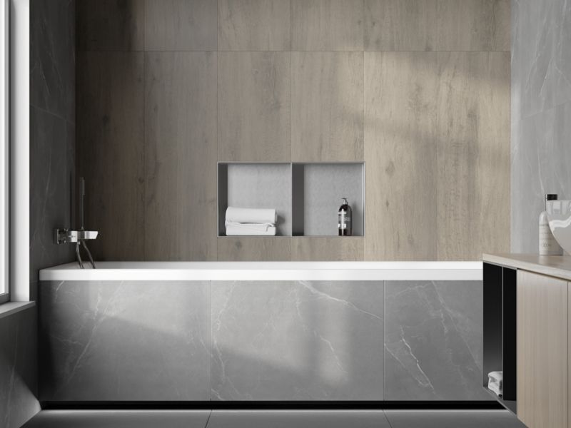 Indbygget hylde Mexen X-Wall-NR inox 60 x 30 cm 1 stk.