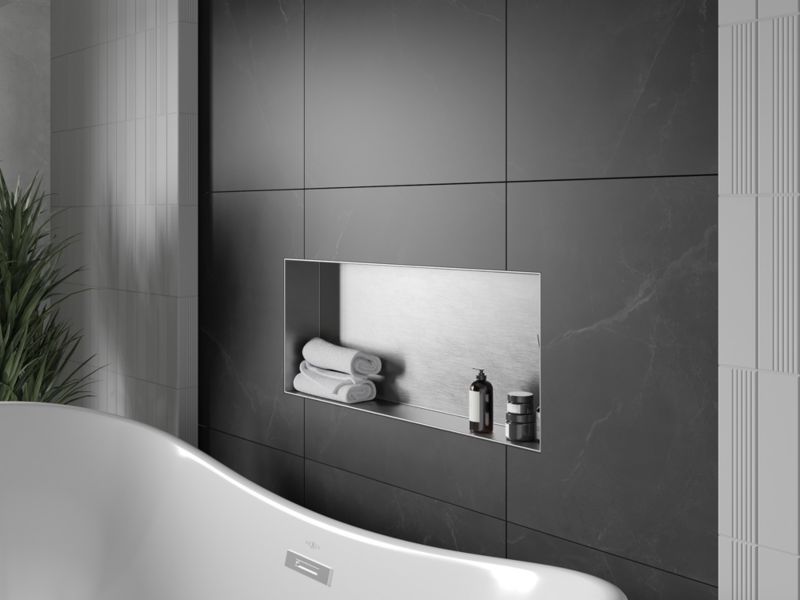 Indbygget hylde Mexen X-Wall-NR inox 75 x 30 cm 1 stk.
