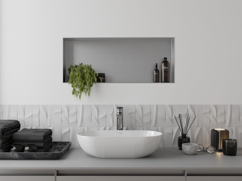 Indbygget hylde Mexen X-Wall-NR inox 75 x 30 cm 1 stk.