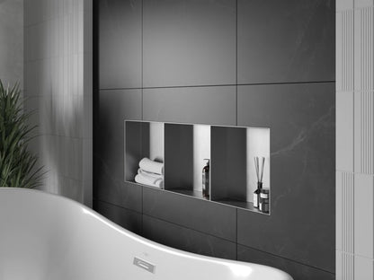 Indbygningshylde Mexen X-Wall-NR inox 90x30 cm 1 stk.