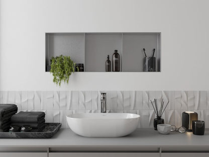 Indbygningshylde Mexen X-Wall-NR inox 90x30 cm 1 stk.