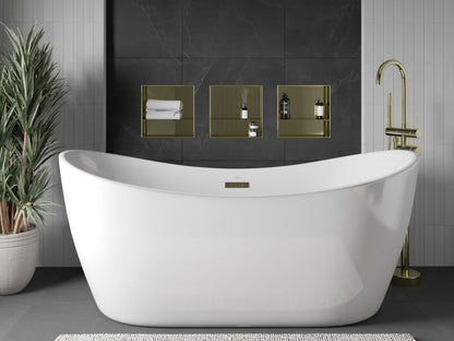 Indbygget hylde Mexen X-Wall-NR i guld 30 x 30 cm, 1 stk.