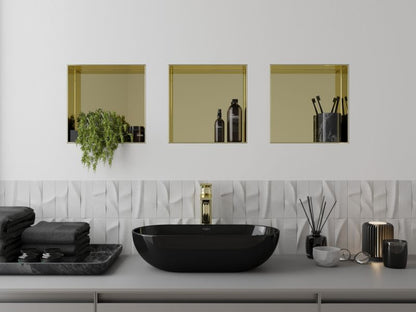 Indbygget hylde Mexen X-Wall-NR i guld 30 x 30 cm 1951303010 1 stk.