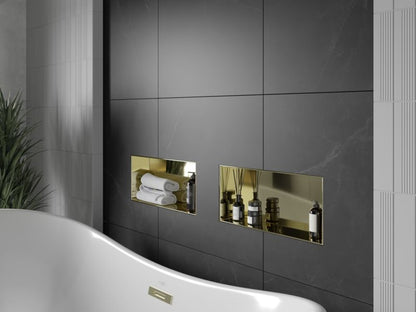 Indbygget hylde Mexen X-Wall-NR i guld 45 x 20 cm, 1 stk.