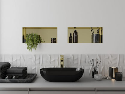 Indbygget hylde Mexen X-Wall-NR i guld 45 x 20 cm, 1 stk.