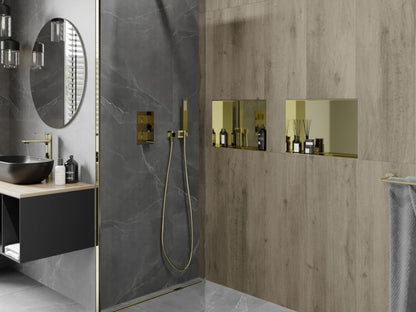 Indbygget hylde Mexen X-Wall-NR i guld 45 x 30 cm, 1 stk.