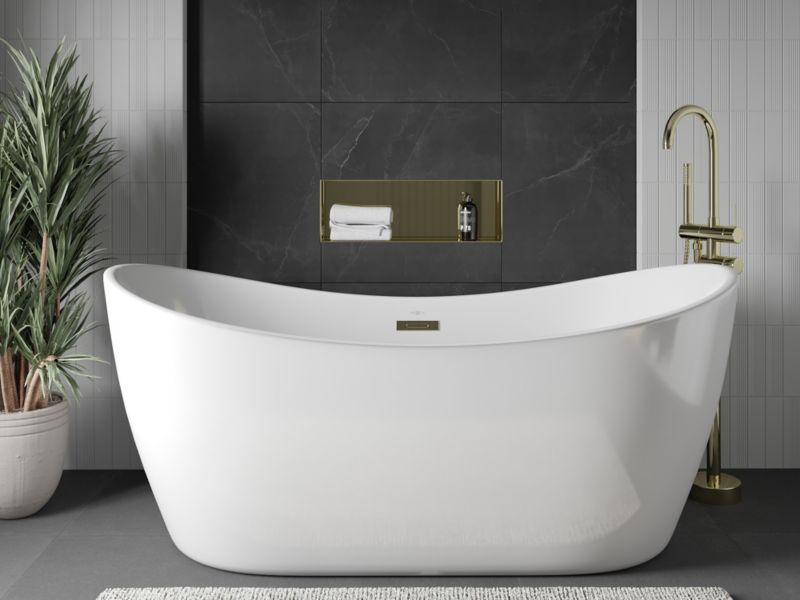 Indbygget hylde Mexen X-Wall-NR i guld 60 x 20 cm, 1 stk.