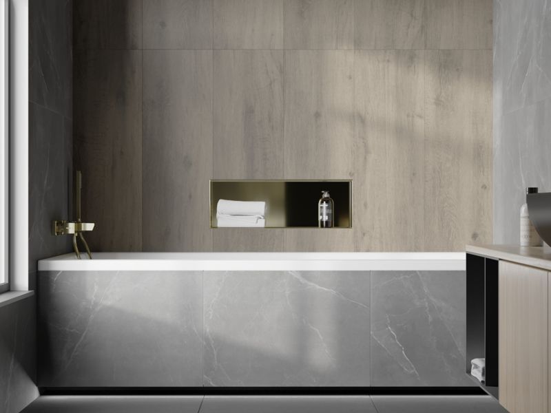 Indbygget hylde Mexen X-Wall-NR i guld 60 x 20 cm, 1 stk.