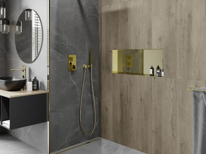Indbygget hylde Mexen X-Wall-NR i guld 75 x 30 cm 1 stk.
