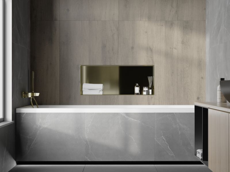 Indbygget hylde Mexen X-Wall-NR i guld 75 x 30 cm 1 stk.