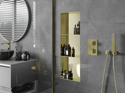 Indbygget hylde Mexen X-Wall-NR i guld 90 x 30 cm, 1 stk.