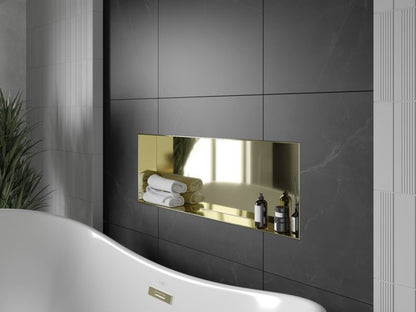 Indbygget hylde Mexen X-Wall-NR i guld 90 x 30 cm 1951903010 1 stk.