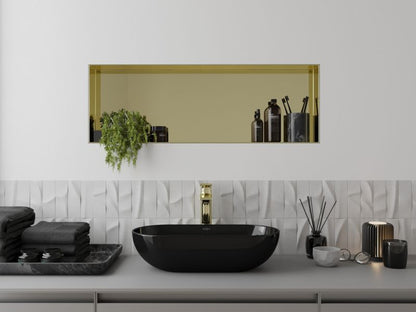 Indbygget hylde Mexen X-Wall-NR i guld 90 x 30 cm 1951903010 1 stk.