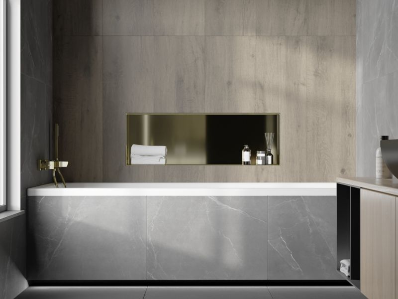 Indbygget hylde Mexen X-Wall-NR i guld 90 x 30 cm 1951903010 1 stk.